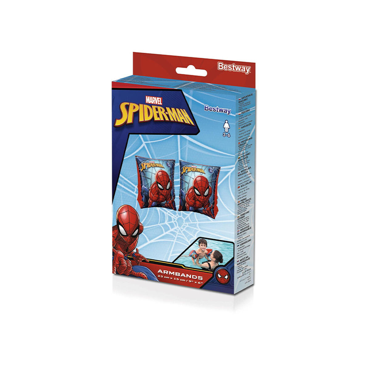 Manšete Bestway Spiderman 3-6 let